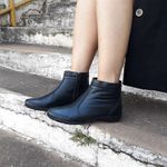 Bota Feminina Cano Curto Couro Bovino Legítimo