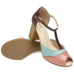 Sandália Peep Toe Ref 3197 Couro Legítimo