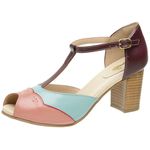 Sandália Peep Toe Ref 3197 Couro Legítimo