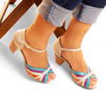 Sandália Peep Toe Ref 3191 Couro Legitimo