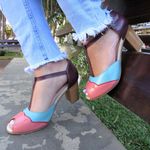 Sandália Peep Toe Ref 3197 Couro Legítimo