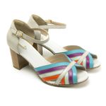 Sandália Peep Toe Ref 3191 Couro Legitimo