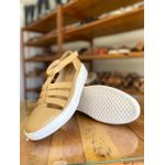 Assandalhado Modelo Plataforma Couro Legítimo Bambu