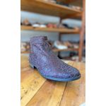 Bota Feminina Cano Curto Animal Print Café
