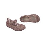 Mini Melissa Sapatilha Campana Papel Baby - Rose Glitter