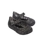 Mini Melissa Sapatilha Campana Papel Baby - Preto Glitter