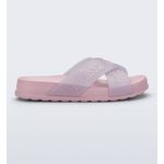 Mini Melissa Chinelo Cozy Slide M Lover II - Rosa Perolado 