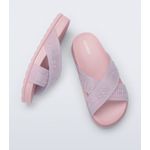 Mini Melissa Chinelo Cozy Slide M Lover II - Rosa Perolado 