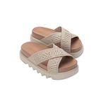 Melissa Chinelo Cross M Lover Platform - Bege/Marrom 