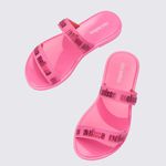 Mini Melissa Chinelo Duo M Lover Slide - Rosa 