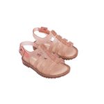 Mini Melissa Sandália Flox Baby - Rosa Glitter 