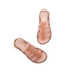 Mini Melissa Sandália Flox - Rosa Glitter 