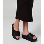 Melissa Tamanco Free Platform Slide Glitter - Preto