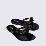 Mini Melissa Chinelo Harmonic M Lover - Preto
