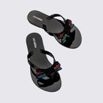 Mini Melissa Chinelo Harmonic M Lover - Preto