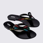 Melissa Chinelo Harmonic M Lover - Preto