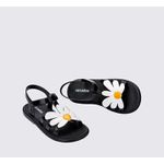Mini Melissa Sandália Hip Bloomy - Preto