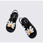 Mini Melissa Sandália Hip Bloomy - Preto