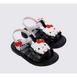 Mini Melissa Sandalia Hip+Hello Kitty Baby - Preto
