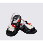 Mini Melissa Sandalia Hip+Hello Kitty Baby - Preto