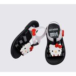Mini Melissa Sandalia Hip+Hello Kitty Baby - Preto