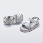 Mini Melissa Sandália Kick Off Sandal - Prata