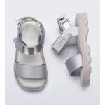 Mini Melissa Sandália Kick Off Sandal - Prata