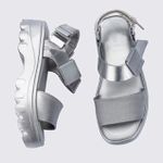 Melissa Sandália Kick Off Sandal Metallic - Prata