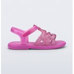 Mini Melissa Sandália Luminous - Rosa Glitter 