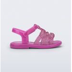 Mini Melissa Sandália Luminous Baby - Rosa Glitter 