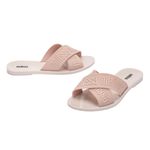 Melissa Chinelo M Lover Slide - Bege/Rosa