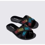 Mini Melissa Chinelo M Lover Slide - Preto 