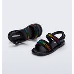 Mini Melissa Sandália Mar Sandal M Lover Baby - Preto