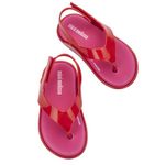 Mini Melissa Sandália Sunny Baby - Vermelho 