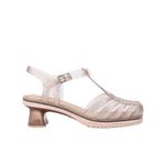 Mini Melissa Sandália Mini Vixen - Bege Glitter 
