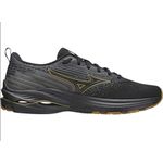 Tênis Mizuno Wave Vitality 5 - Preto/Ouro 