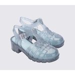 Mini Melissa Sandália Possession Heel - Vidro Glitter 