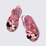 Mini Melissa Sandália Possession + Minnie Mouse Baby - Rosa
