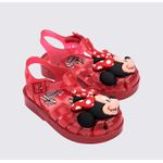 Mini Melissa Sandália Possession + Minnie Mouse Baby - Vermelho