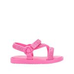 Mini Melissa Sandália Stripes M Lover Baby - Rosa