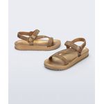 Melissa Sandália Stripes M Lover Metallic - Dourado 