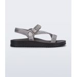 Melissa Sandália Stripes M Lover Metallic - Preto