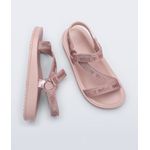 Melissa Sandália Stripes M Lover Metallic - Rosa