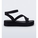 Melissa Sandália Sun Barra Platform II - Preto Glitter 