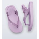 Mini Melissa Sandália Sun Long Beach Baby - Lilás Glitter 