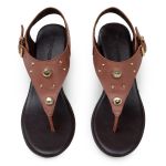 SANDALIA ROSE CONFORT COM DETALHES EM METAIS