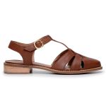 SLINGBACK CONHAQUE BICO FINO