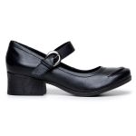 SAPATO BONECA PRETO COM DETALHE EM COSTURA