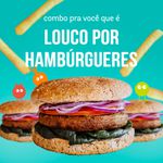 Loucos por Hambúrgueres (5 sabores de hambúrguer veggy)