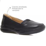 Sapatilha Feminina conforto couro legítimo cor preta